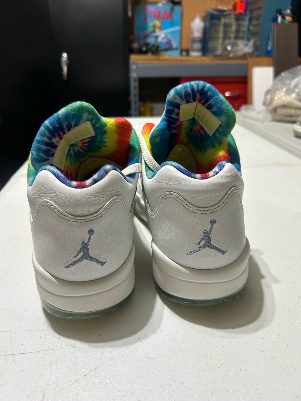 Air Jordan 5 Retro Low G Tie-Dye New Rare OG Golf Shoes Mens 12M CW4205-100 - Picture 2 of 13